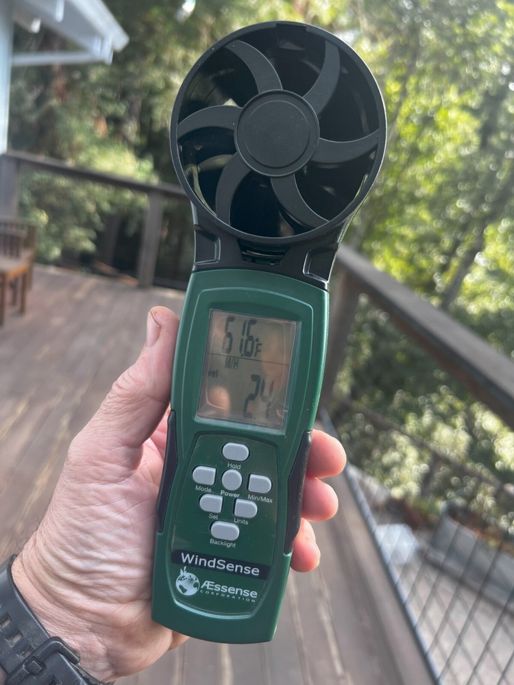 Professional Handheld Anemometer with Temperature & Humidity