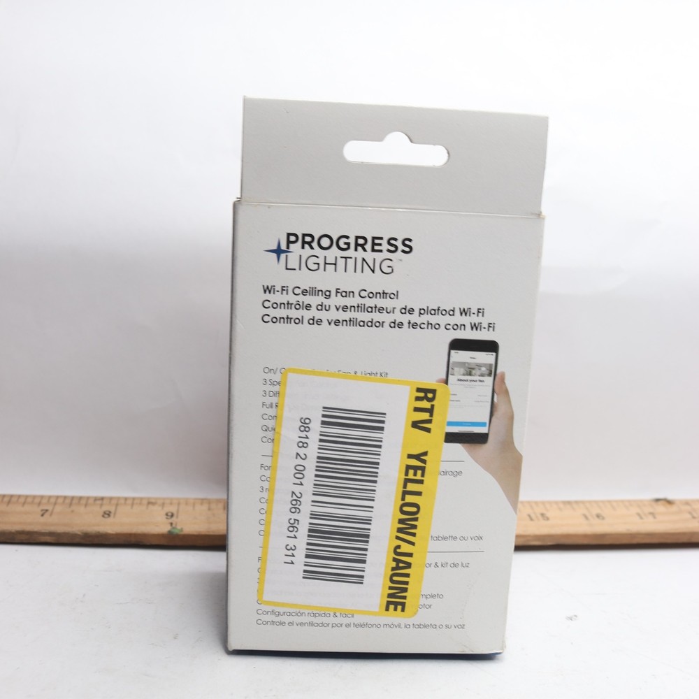 Progress Lighting Universal WiFi Remote Control AirPro Fan Control Black