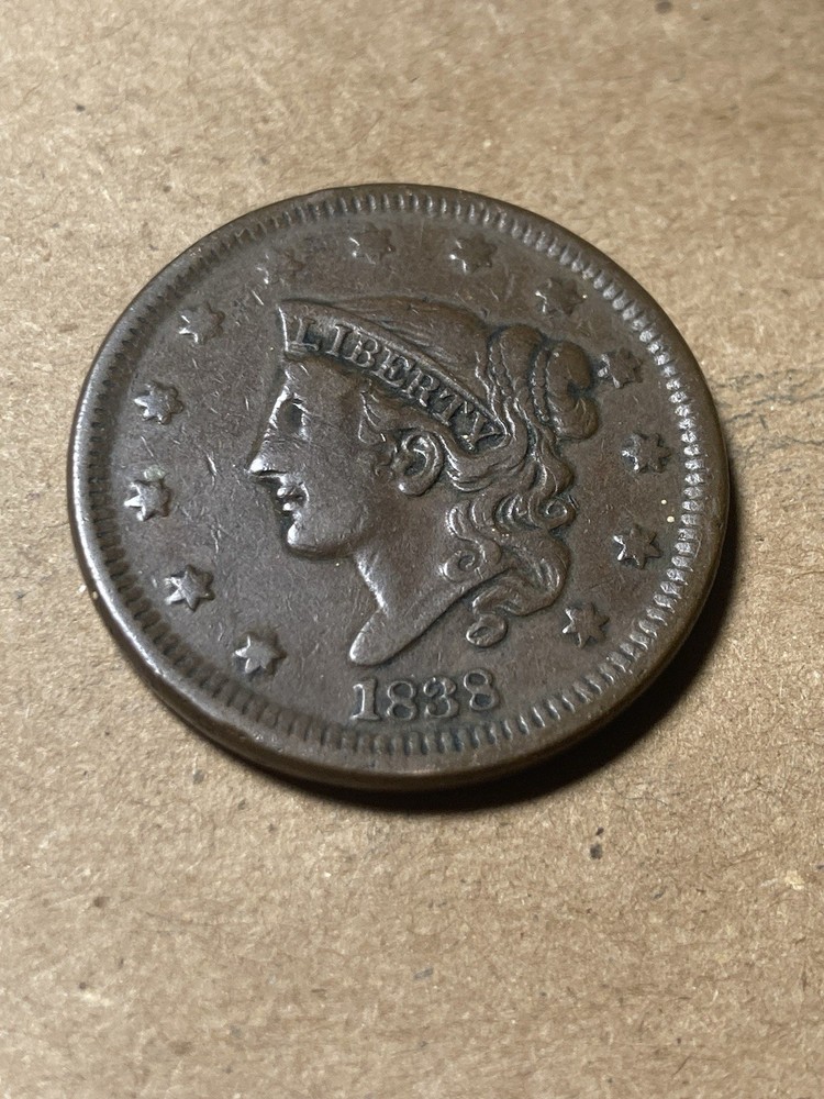 1838 Coronet Head Large Cent - As Shown! (#2020)