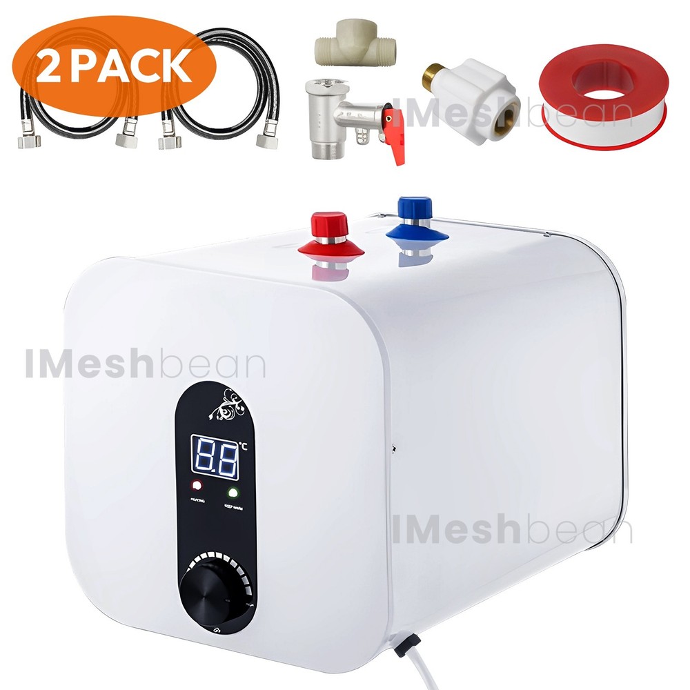 Instant Electric Water Heater Shower Compact 15L/4Gal Mini-Tank Storage RV 110V