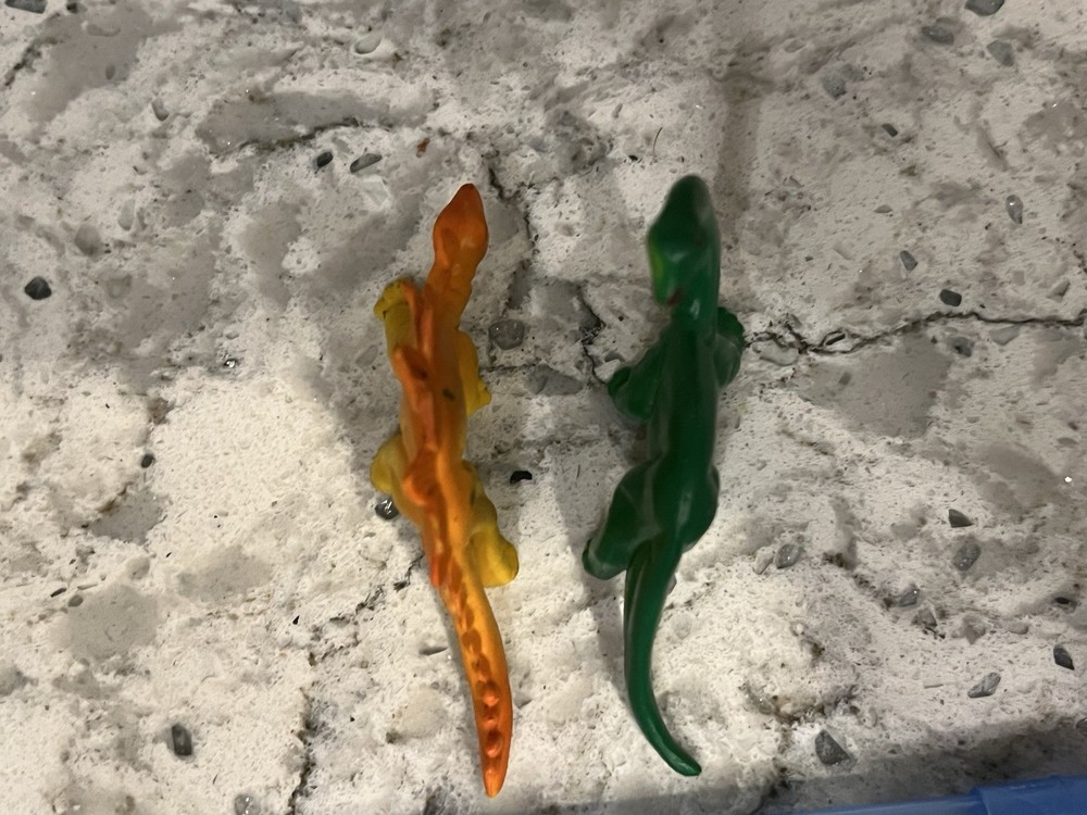 Vintage Brontosaurus & Stegosaurus Figures