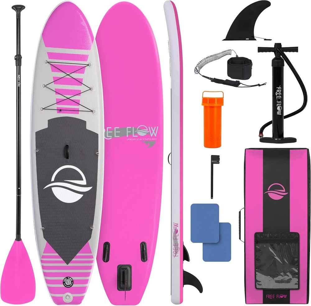 Inflatable Stand Up Paddle Board - Wide Stable Design, Non-Slip Deck for Adul...