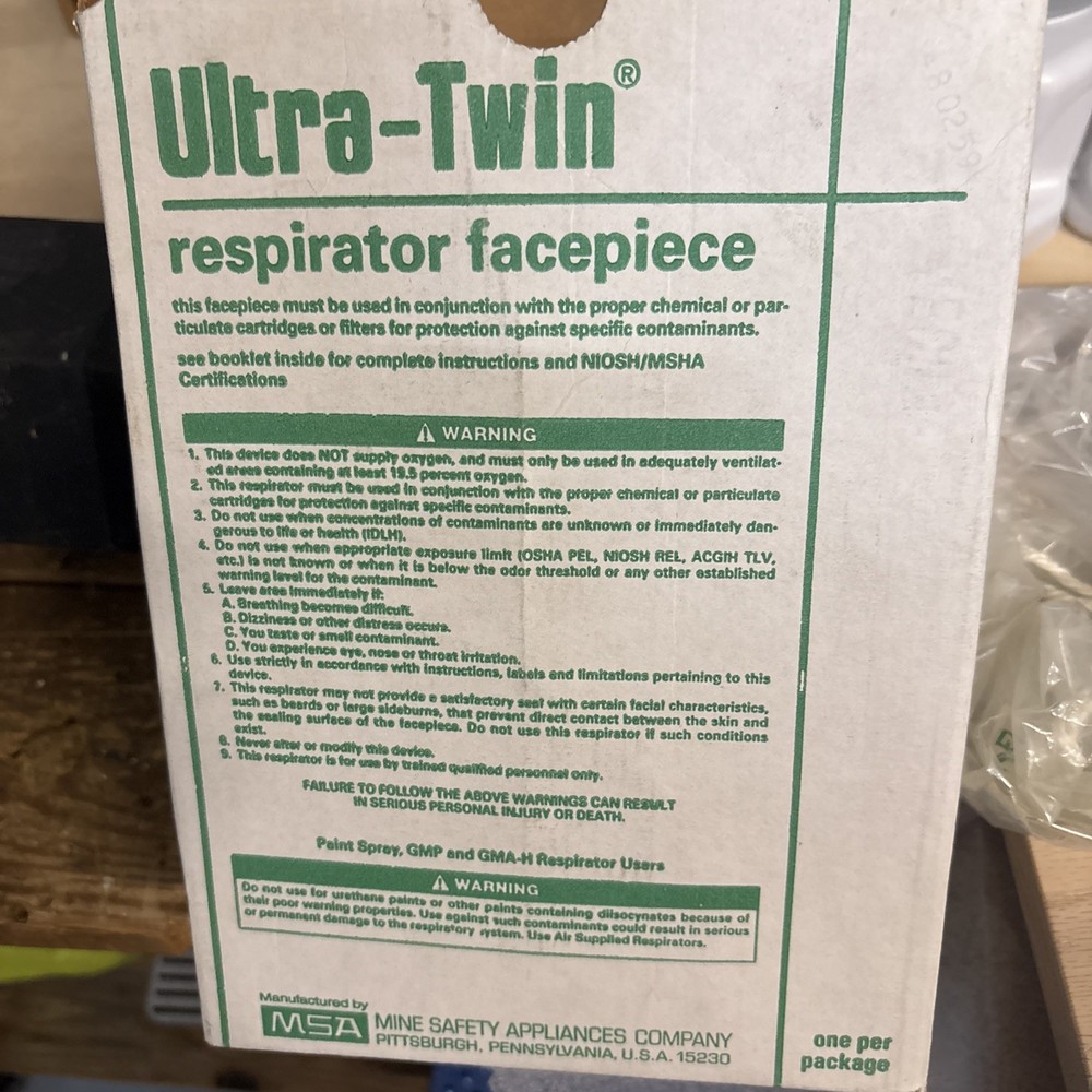 MSA Ultra-Twin Respirator Facepiece Medium