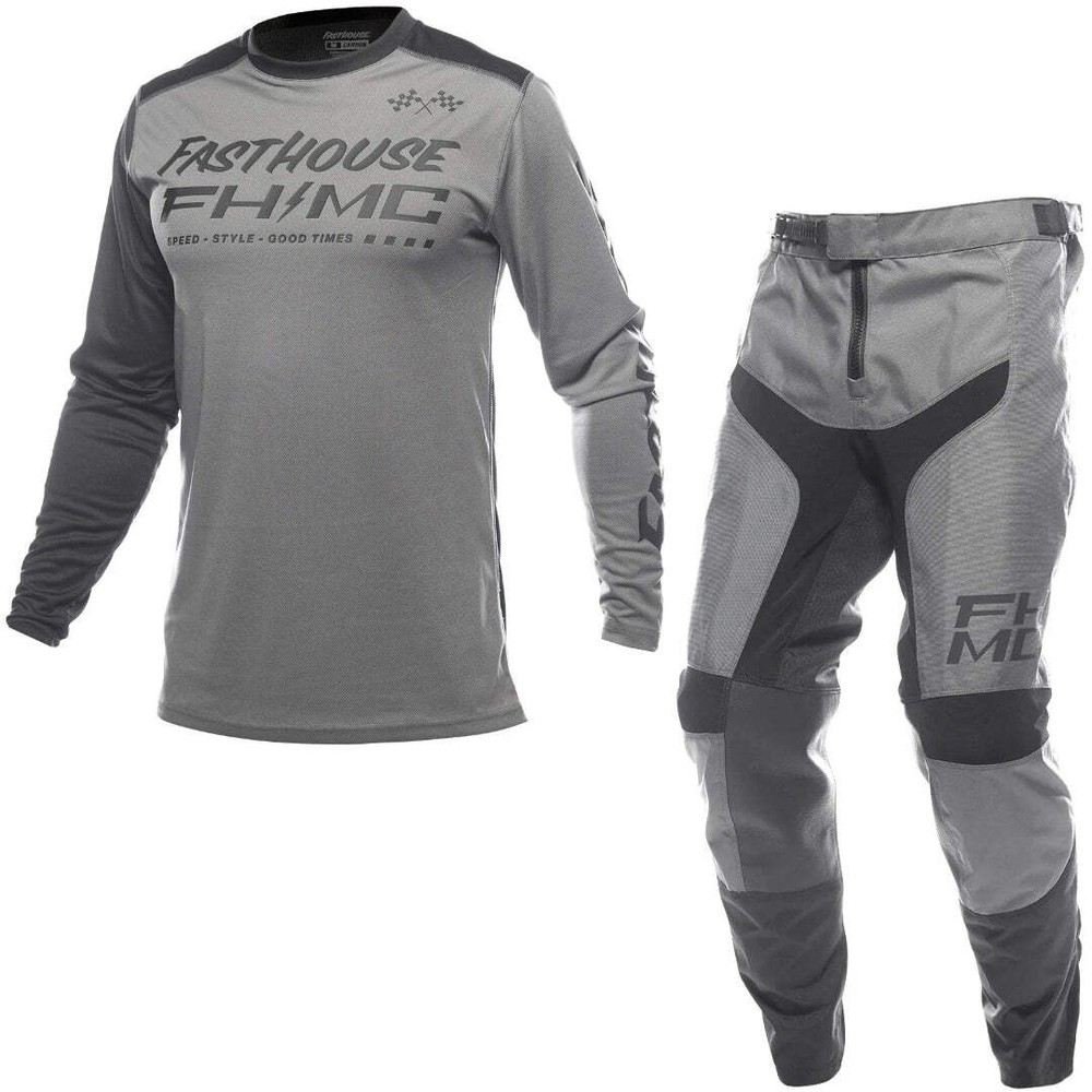 Fasthouse Carbon Method MX Kit Combo - Grey/Black