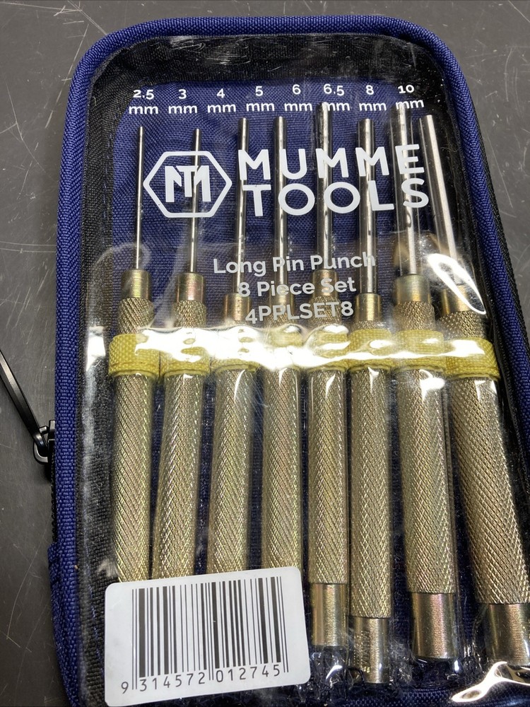 Mumme Tools 4PPLSET8 Long Pin Punch 8 Piece Set