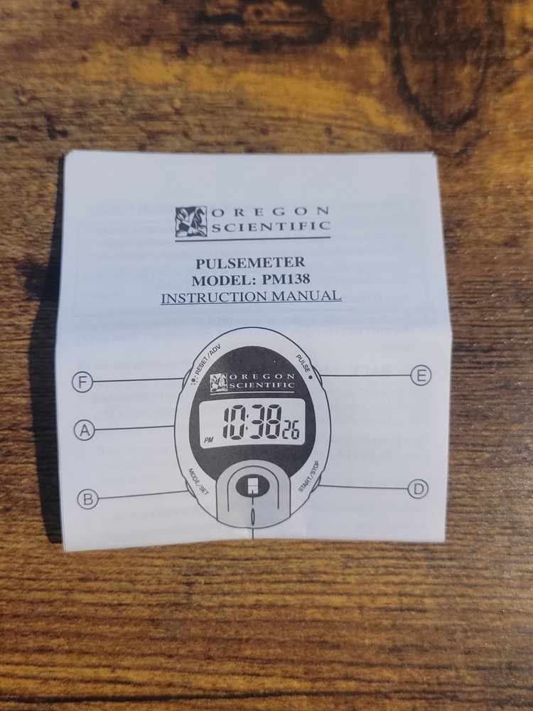 Oregon Scientific Digital Pulsemeter Model PM138E