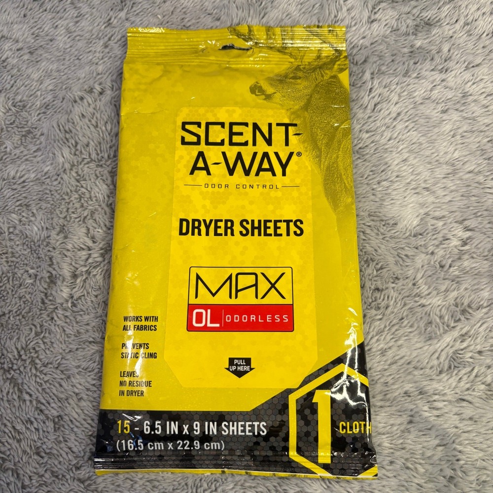 Scent-A-Way Max Dryer Sheets(15 Pack)