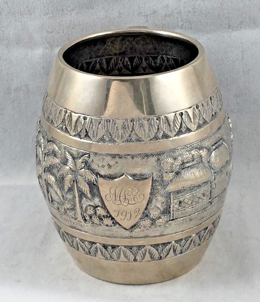 Calcutta Figural Cup-India Sterling Silver - 3 1/2