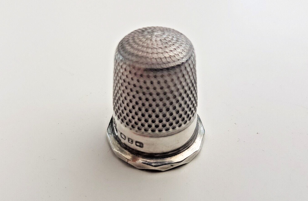 6 Assorted Birmingham hallmark silver thimbles