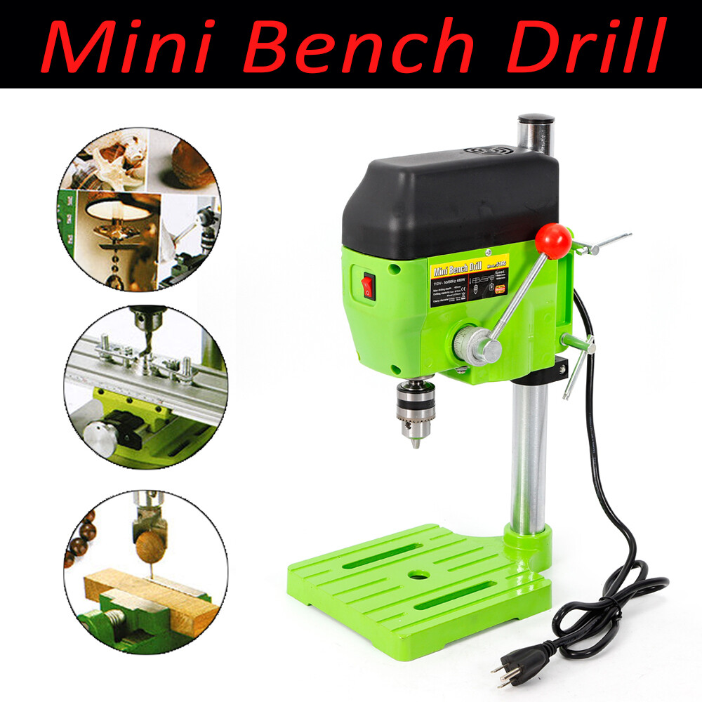 Mini Tabletop Electric Bench Drill Press Stand Wood Metal Drilling Machine
