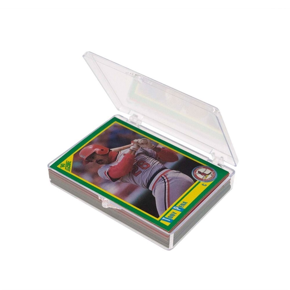 10 BCW 35 count Hinged Plastic Baseball Trading Card Boxes hinge protector box