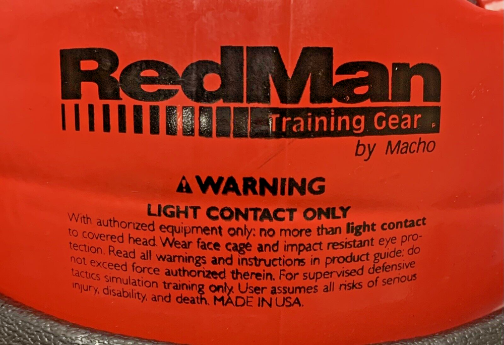 Macho RedMan Training Gear Head Protection Red