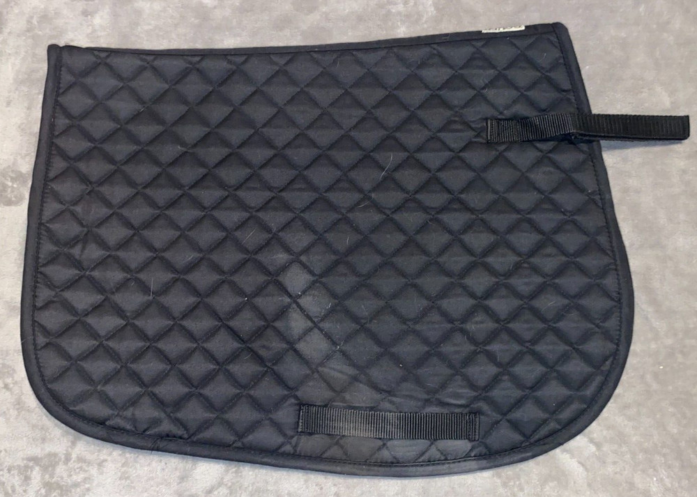 DOVER BLACK A/P QUILTED SADDLE PAD  23'' X 37''
