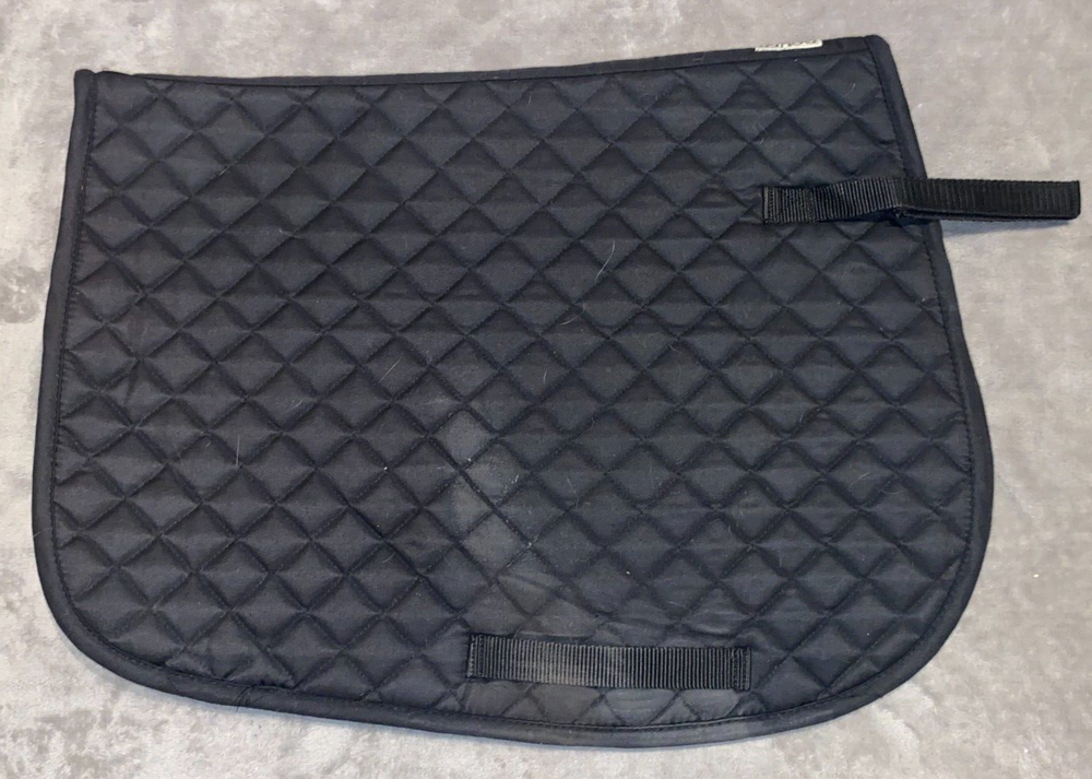 DOVER BLACK A/P QUILTED SADDLE PAD 23'' X 37''
