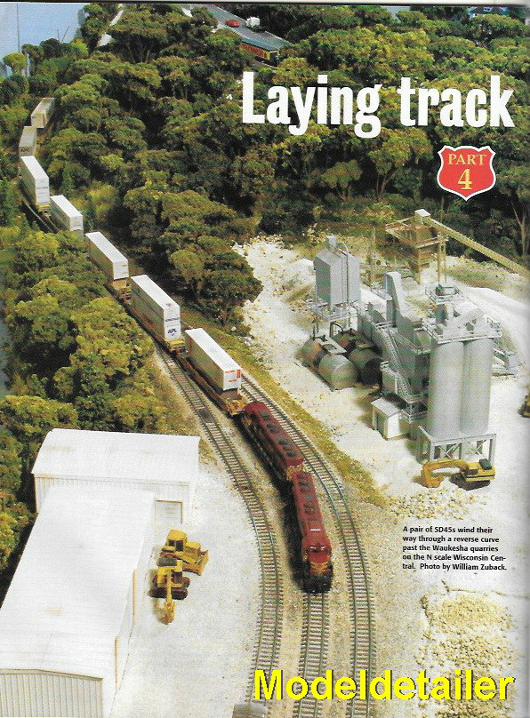 Model Railroader Oct.1997 N Scalee Flextrack Conrail HO Layout Brass Locomotive