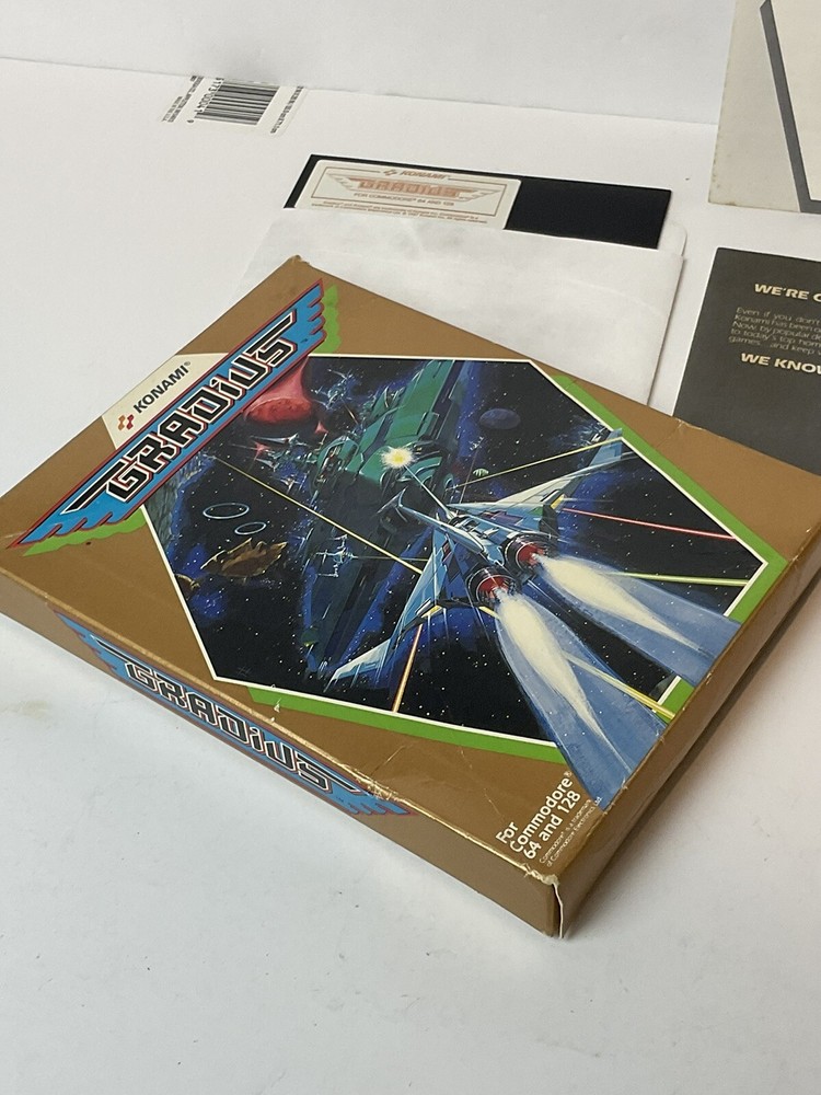 Vintage Commodore Software Game GRADIUS Konami