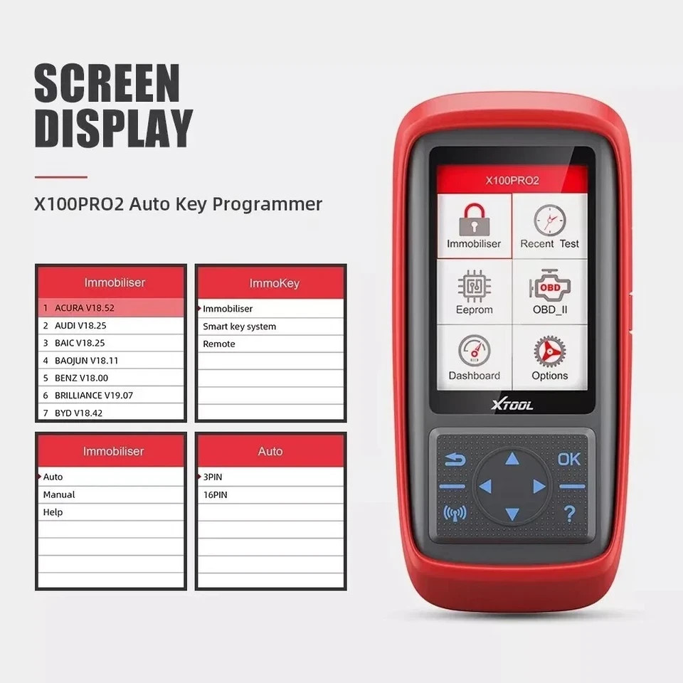 XTOOL X100 Pro2 Auto Key Program IMMO Car Diagnostic Tool OBD2 Scanner EEPROM