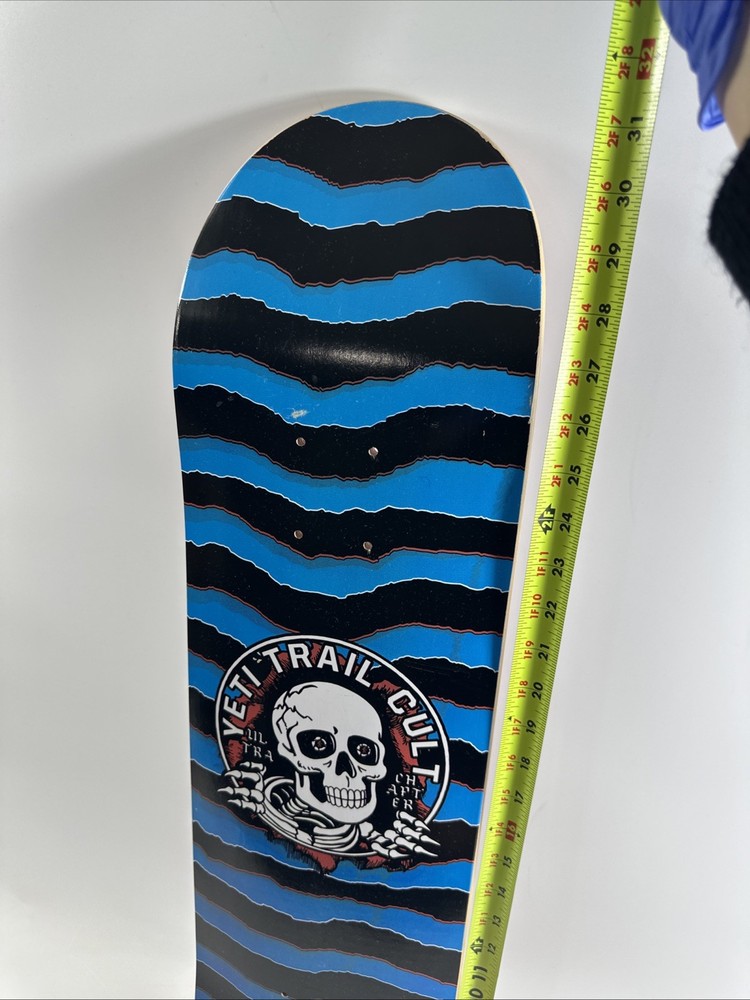 Yeti Skateboard Deck Only - Trail Cult Blue/black/multi