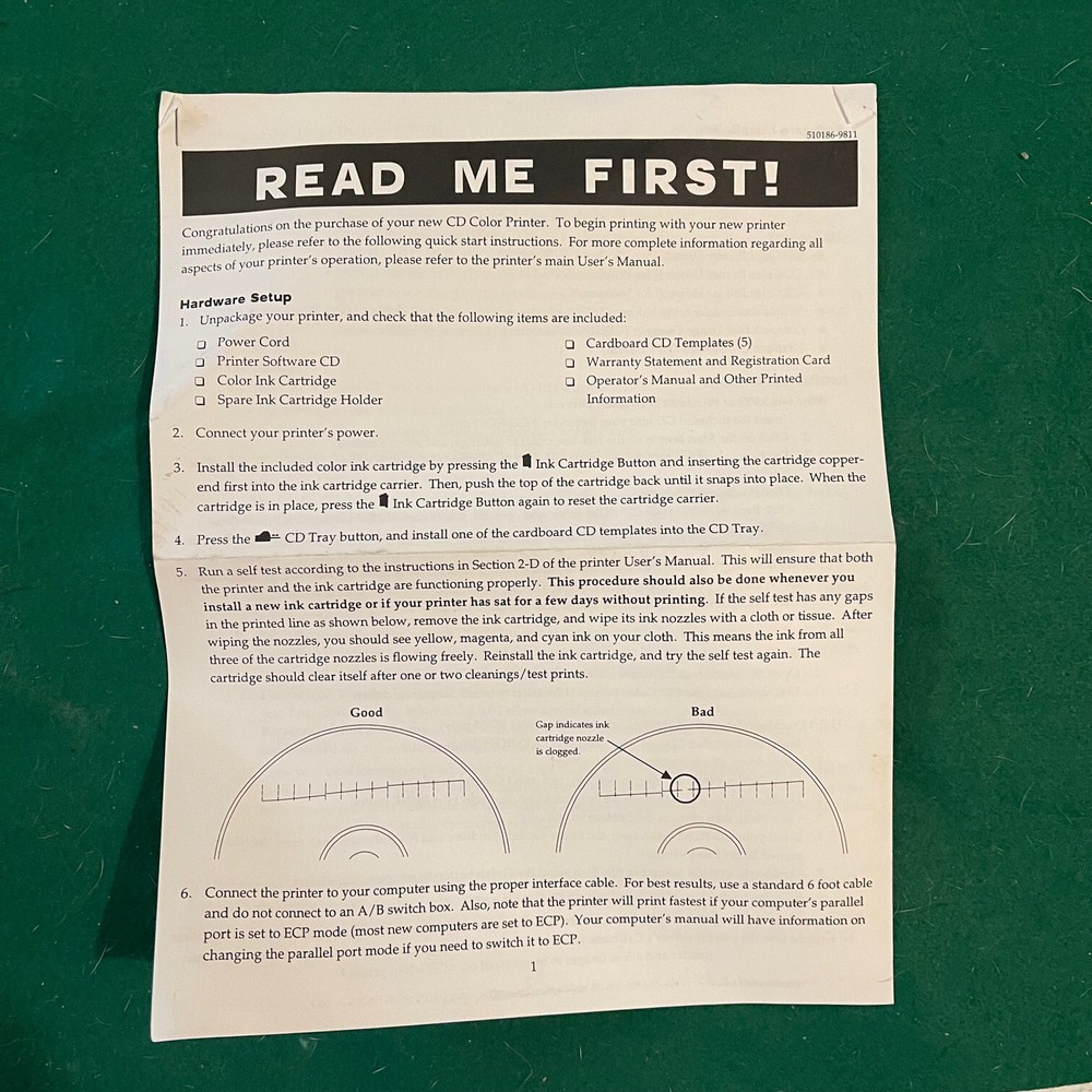 Fargo Primera Signature II CD Color Printer w inserts, untested READ DESCRIPTION