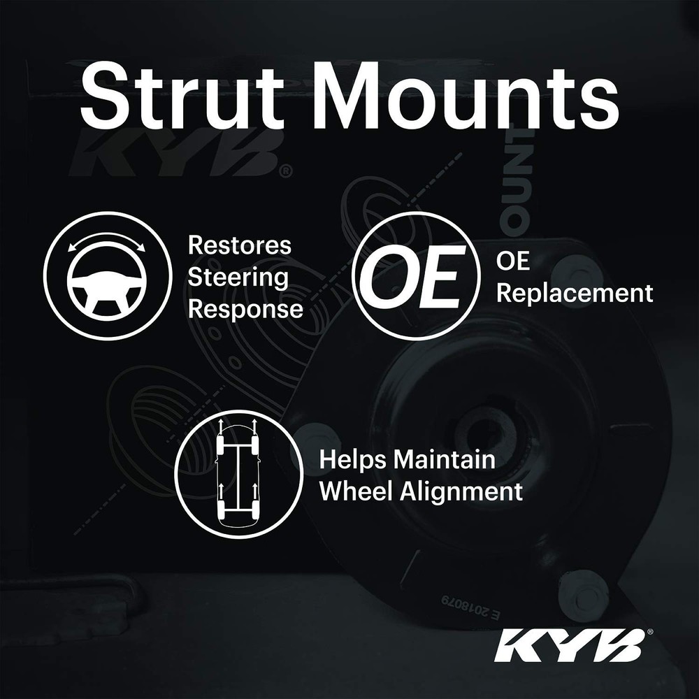 KYB SM5859 Strut Mount Mounting Component, 1 Pack, Black