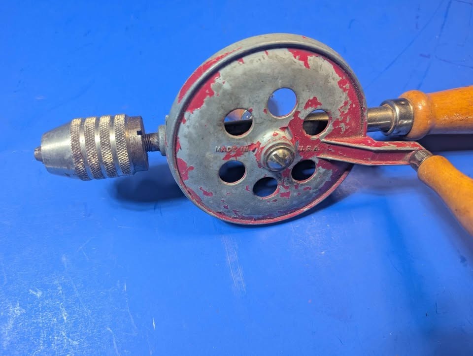 Vintage Hand Drill & Stanley Bits USA Made