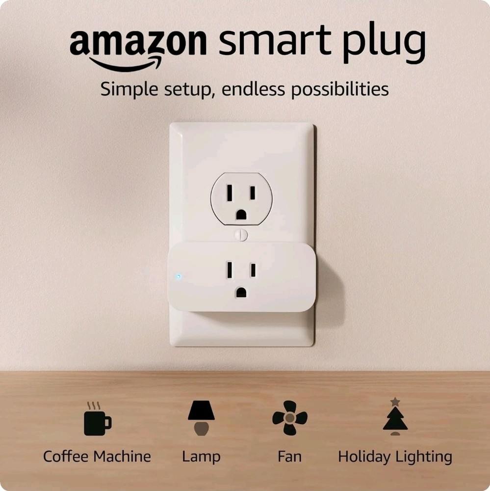 Amazon Smart Plug White Alexa Voice Control