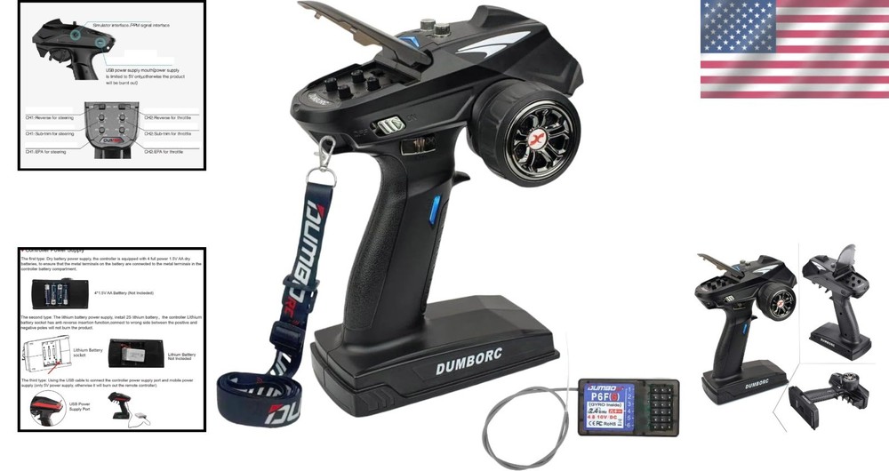 X6 RC Transmitter & Receiver P6FG: High Performance, Stability, and Easy Control