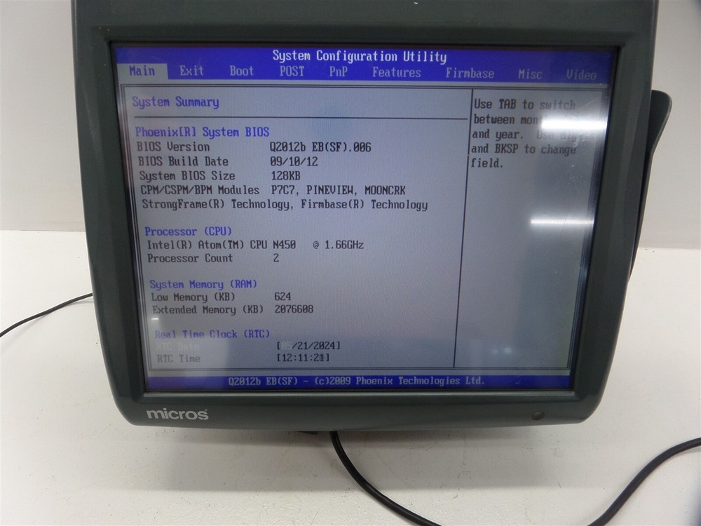 Micros 400814-122 Workstation 5A System Unit