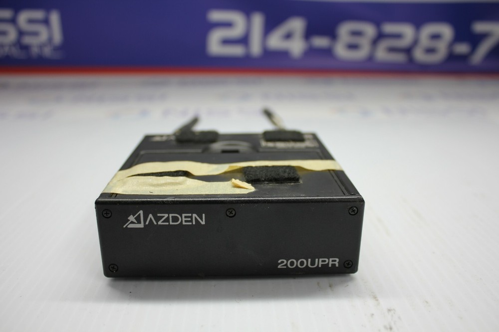 AZDEN 200UPR WIRELESS RECEIVER WITH 51XT UHF TRANSMITTER