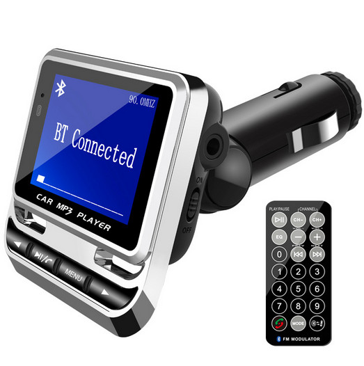 Wireless Bluetooth Car FM Transmitter LCD Display MP3 Music Player AUX Adapter