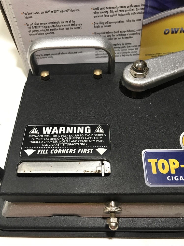 Preowned Top-O-Matic Cigarette Rolling Machine-king Size..