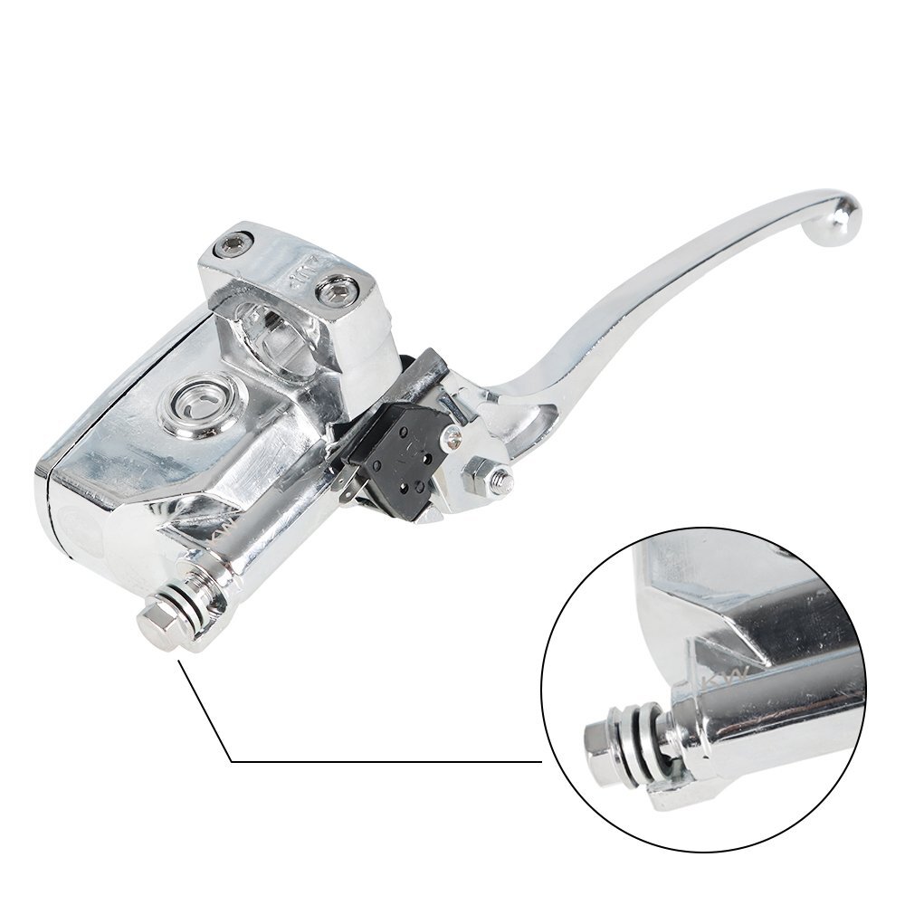 1"Motorcycle Handlebar Hydraulic Brake & Clutch Master Cylinder Left & Right Set