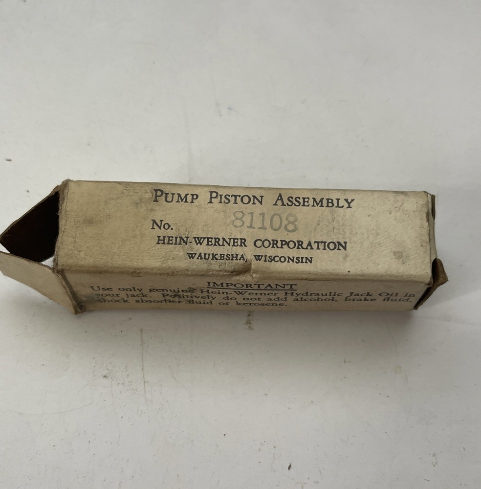 Hein-Werner Corporation 81108 Pump Piston Assembly