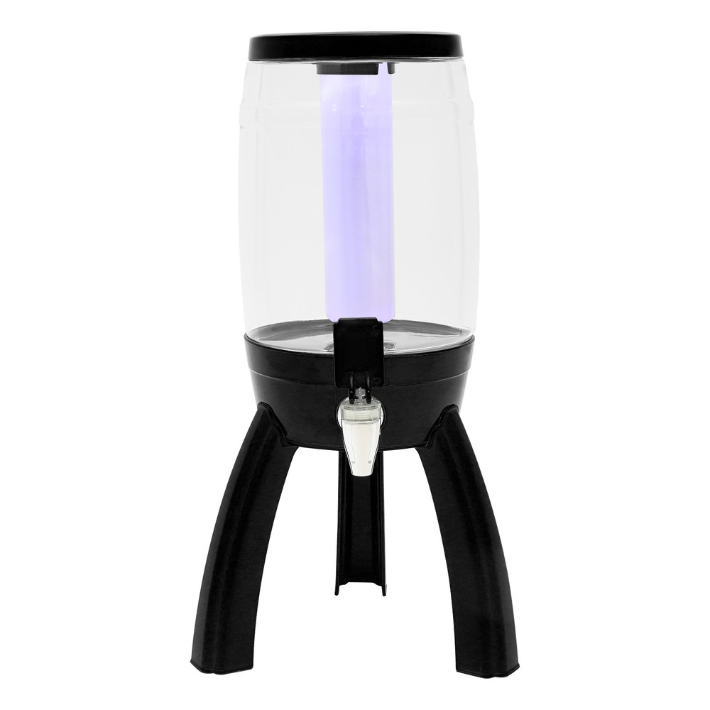 Modern 3L Beer Dispenser Tabletop beer barrel black for bars, restaurants, party