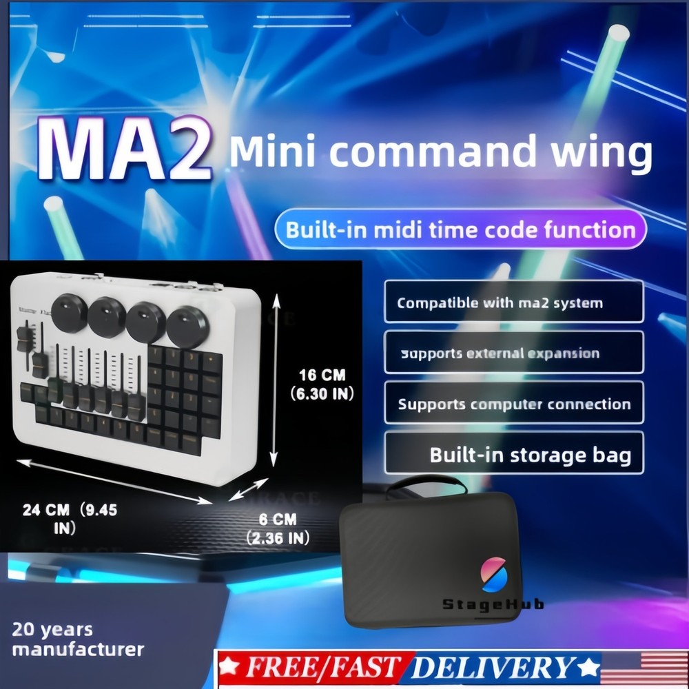 Mini Command Wing Console Stage Light Dimmer M A 2 Version DMX512 DJ Controller
