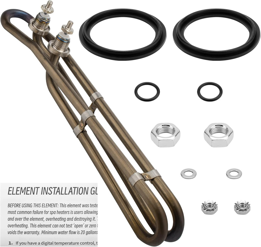 5.5KW 240V Flo-Thru Universal Heating Element for Balboa Spa Heater Element, Hot