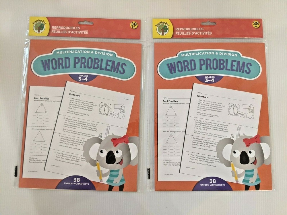 Teaching Tree, 9 Books, Map, Cursive, Math, Sight Words &, K-4, 38 Worksheets ea