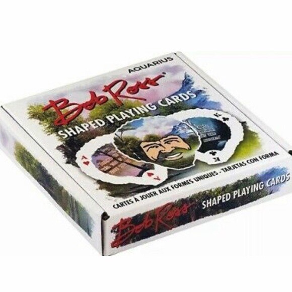 Sealed Bob Ross Shaped Playing Cards Deck Aquarius