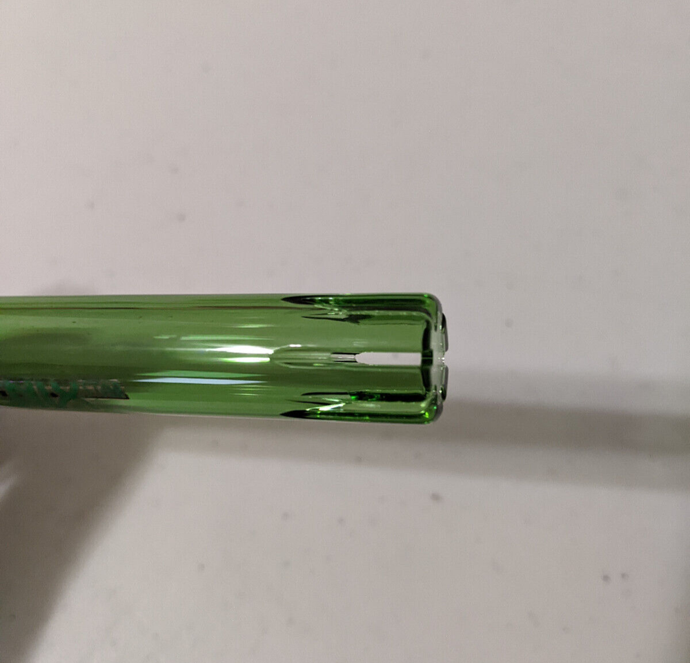 4" Inch 18mm/14mm Downstem Glass Slide Full Green MATRIX Perc Diffuser