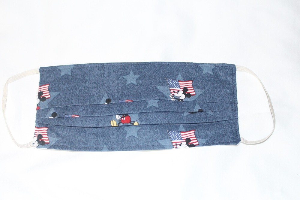 Handmade washable face mask - USA Mickey(double layer)