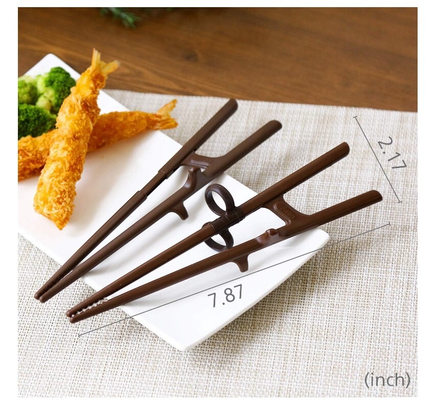 Edison Training Chopstick for Adults Left Handed, Beginner Easy Helper Chopstick