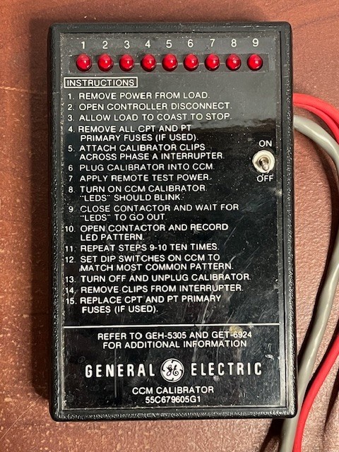 GE 55C679605G1 CCM CALIBRATOR