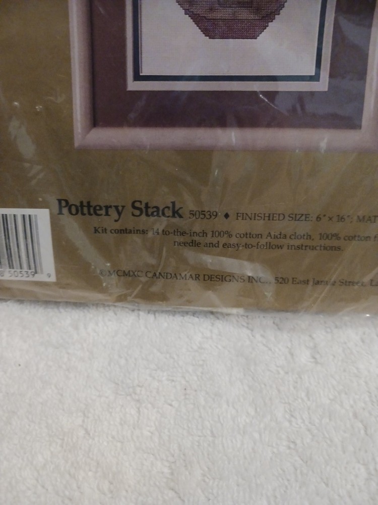 Something Special Cross Stitch Kit Pottery Stack # 50539 Southwestern Pots READ