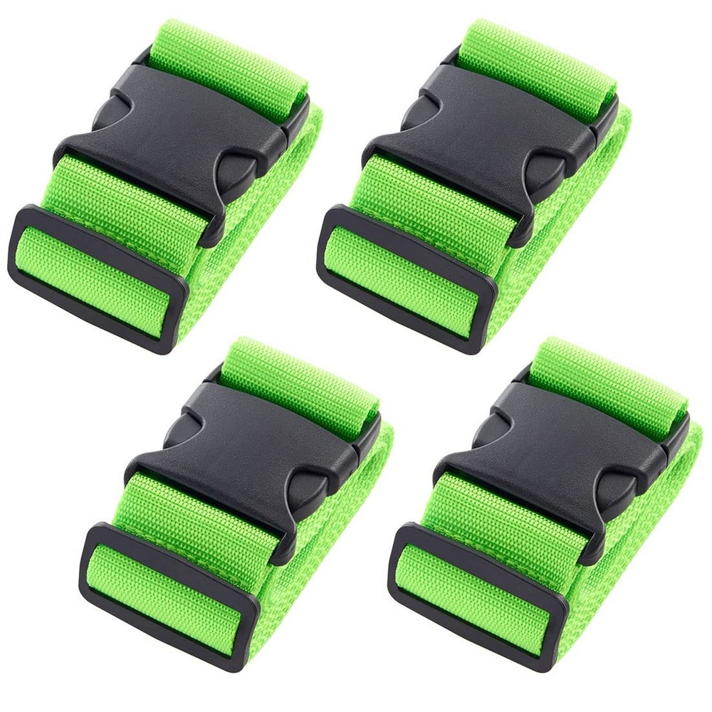 4pcs 74″×2″Luggage Straps for Suitcases,Adjustable Suitcase Str