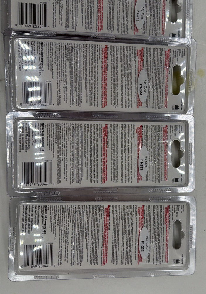 4 Pack Steel Cable Gun Lock, 14-In. Keyed Alike