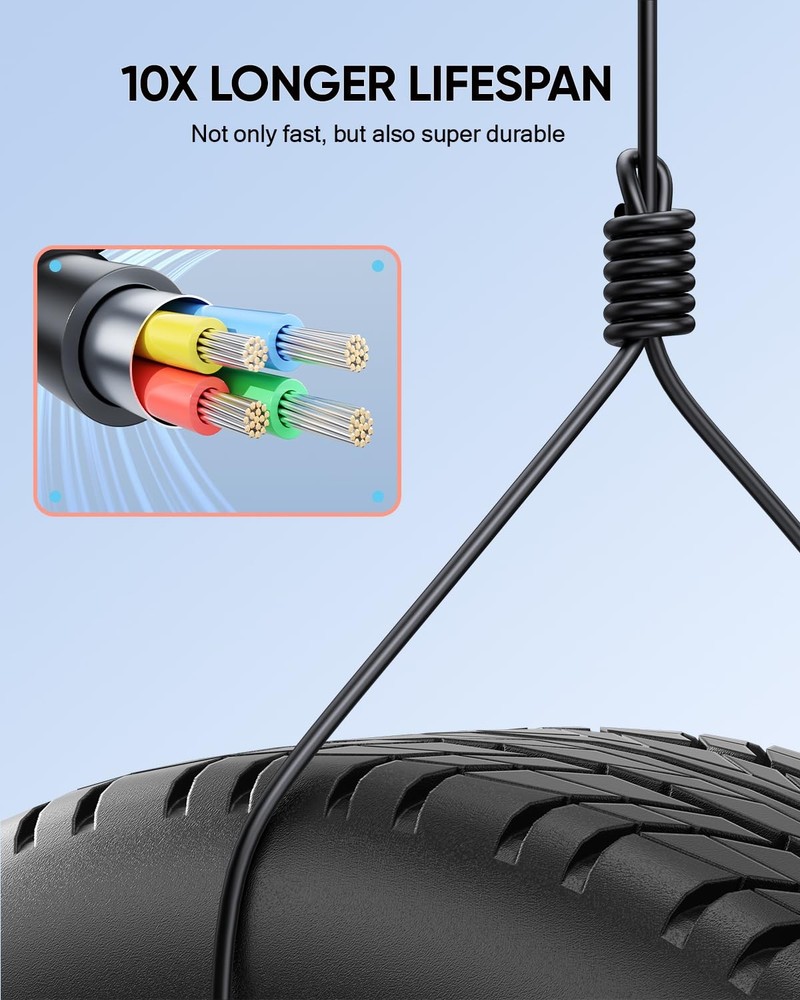 (9.8FT) Extra Long Charging Cable for Nintendo Switch 2 AC Adapter Official -...