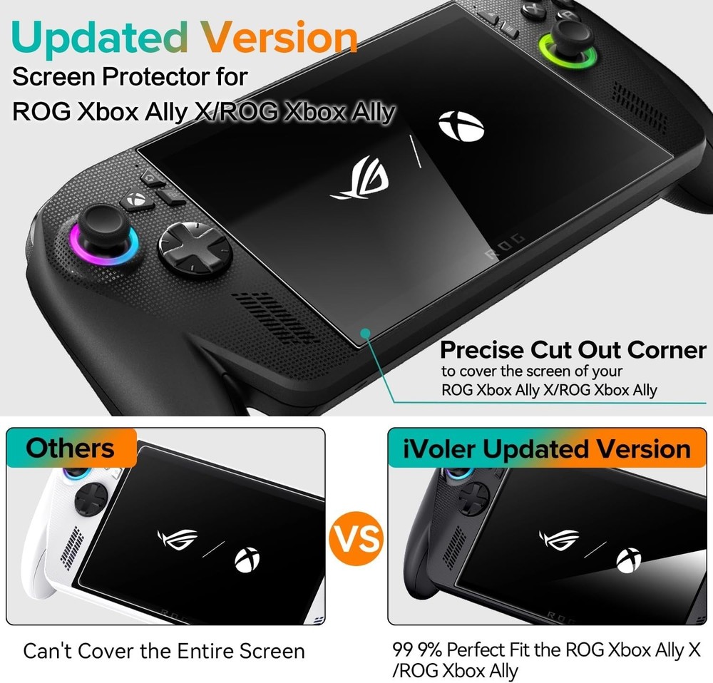 3-Pack Screen Protector for ASUS ROG Xbox Ally/ROG Xbox Ally X Handheld 2025 ...