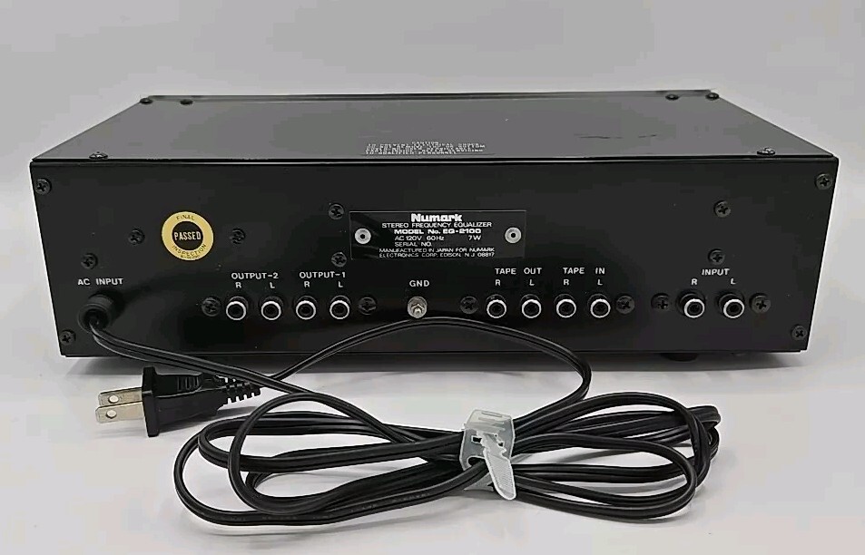 Numark EQ2100 6-Band Stereo Frequency Equalizer