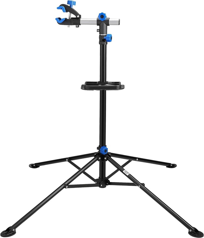 Telescoping Bike Stand with Rotating Clamps - Convenient Maintenance Solution