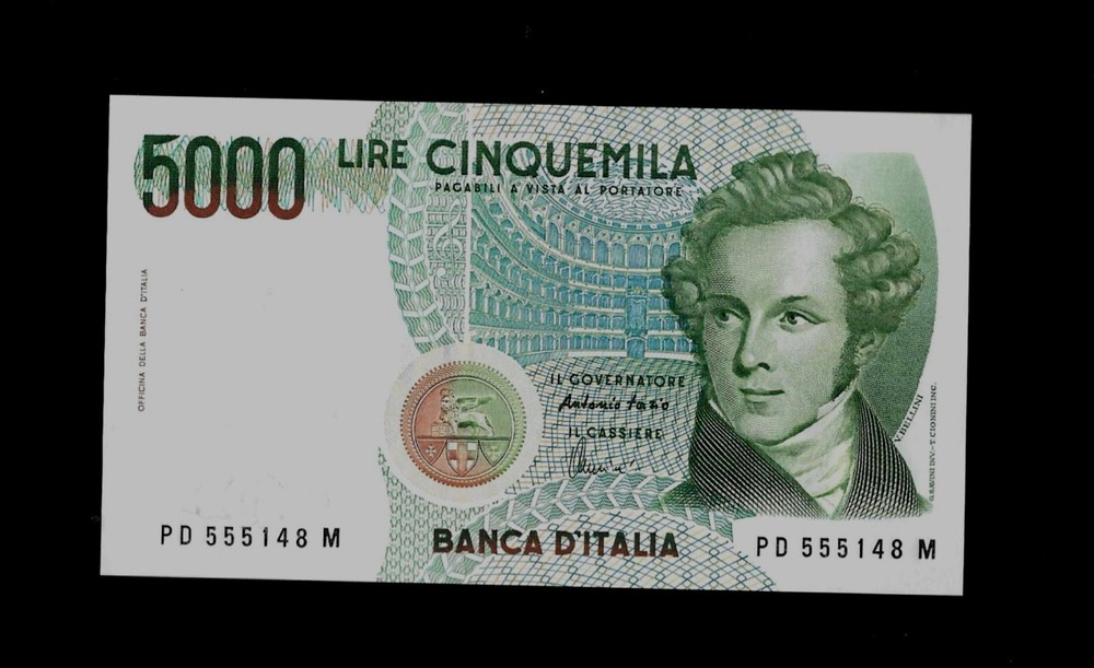 Italy | 5000 Lire | 1985 | P#111 | UNC